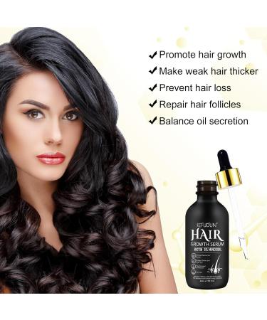 5% Minoxidil Hair Growth Oil for Men & Women - Biotin Infused Serum for Hair Regrowth & Thinning - Natural Treatment 2.02 oz - Buy Online on GoSupps.com