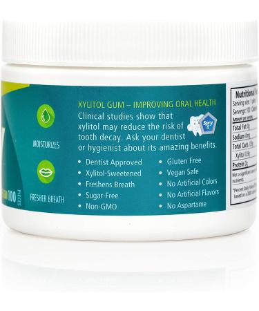 Spry Natural Xylitol Chewing Gum - Aspartame-Free, Sugar-Free, Wintergreen, 100 Count - Buy Online on GoSupps.com