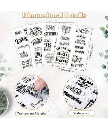 546 Pcs 24 Sheets Vintage Words Stickers for Journaling Nice Words Sentences Stickers Inspirational Scrapbook Stickers Waterproof Aesthetic Stickers for Journaling Water Bottles Laptop (Vivid Style) - Buy Online on GoSupps.com