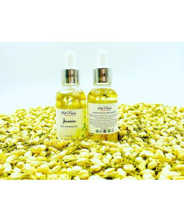 Soft Petalz Jasmine Face & Body Oil - Hydrating Natural Skincare for All Skin Types - International Shipping Available - Buy Online on GoSupps.com