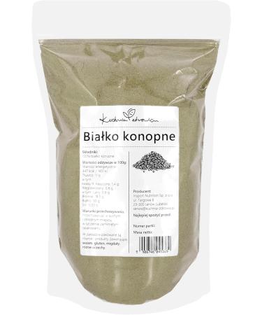  Kuchnia Zdrowia Hemp Protein - Vegan Hemp Protein Powder without Additives - Leak Proof Packaging with Zipper - Doypack: (500g) - Buy Online on GoSupps.com