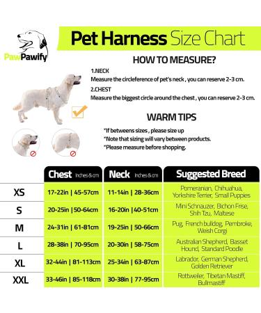 Pawpawify Durable Dog Harness for Pulling - Personalized Name & Phone Training & Walking M (24-31in) - Ideal for Doodles - Buy Online on GoSupps.com