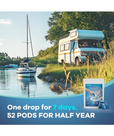 CAMPER MATTERS 52 Packs RV Toilet Treatments Holding Tank Deodorizers for RV/Marine Portable Camping Toilet Eliminating Odors and Breaking Down Waste Papers Fresh Scent 30.05 g (Pack of 52) - Buy Online on GoSupps.com