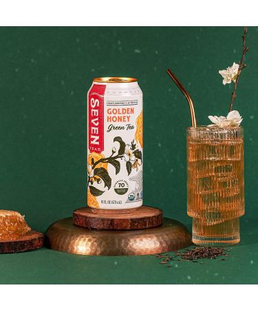 SevenTeas Organic Iced Tea Greatest Hits Variety Pack - 16 OZ (Pack of 12 Cans) - Buy Online on GoSupps.com