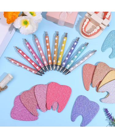 HCEWSBFD 48PCS Dental Pen Gifts Bulk Dentists Retractable Ballpoint Pen Black Ink with Dental Assistant Sticky Notes Teeth Theme Gifts Dental Hygienist Assistant Accessories for Dental Month Office - Buy Online on GoSupps.com