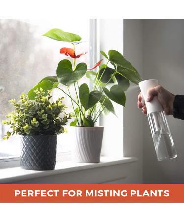 10oz Ultra Fine Empty Continuous Spray Bottle for Hairstyling, Plants, Cleaning, Misting - Durable and Clear - Ideal for Skin Care and Cooking - Buy Online on GoSupps.com