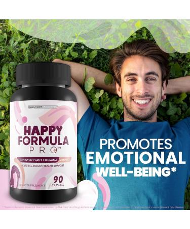 Happy Formula Pro - Our Best Happy Pills Vitamin D Mood Support Supplement - Happpy Supplements Natural Mood Support Supplements for Women Mood Support Supplements for Men - Postpartum Mood Support - Buy Online on GoSupps.com