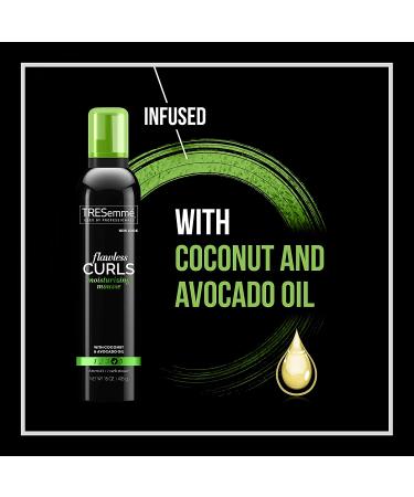 TRESemm Flawless Curls Mousse with Coconut & Avocado Oil - Extra Hold, Lightweight Formula - 2 pk 15 oz - Paraben & Alcohol Free - Soft, Bouncy Curls - Buy Online on GoSupps.com