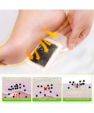Detox Foot Pads - 100% Natural Detoxification Plaster for Deep Sleep & Stress Relief | 10 Pieces - Buy Online on GoSupps.com