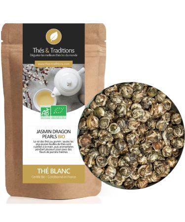 Jasmin Dragon Pearls - Organic jasmine white tea | 50g loose bag | ? Certified organic farming ?