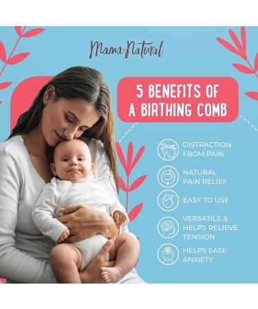 Mama Natural Wooden Birthing Comb for Labor Pain Relief and Delivery Essentials - Buy Online on GoSupps.com