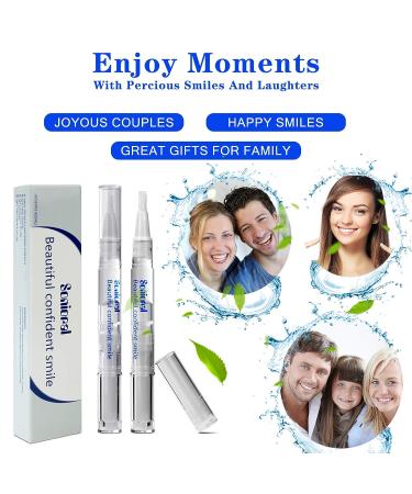 Teeth Whitening Pen 2 Pack - 3% Hydrogen Peroxide Gel, 20+ Uses, Effective & Painless, No Sensitivity, Travel-Friendly, Easy to Use for Beautiful White Smile - Buy Online on GoSupps.com