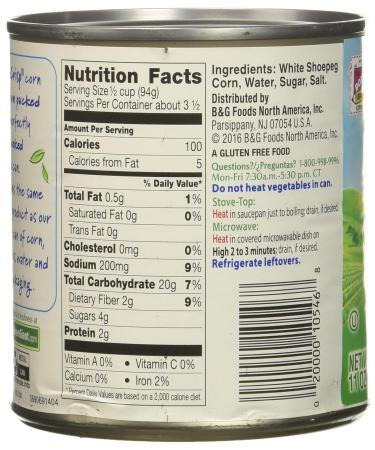 Green Giant White Shoepeg Corn 11oz Can (Pack of 6) - Buy Now! - Buy Online on GoSupps.com