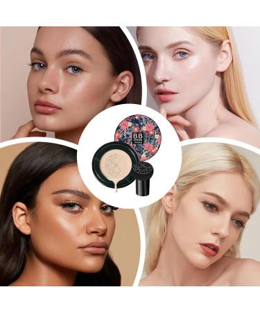  ycezw BB cream base BB cream base | Moisturizing BB cream with air cushion and mushroom tip | Moisturizing concealer foundation for women and girls - Buy Online on GoSupps.com