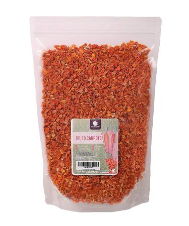 Gourmanity 2 lb Dehydrated Carrots Resealable Bag, Shredded Carrots Dried, Carrots Fresh Substitute, Dried Carrots, Dehydrated Shredded Carrot, Carrot Shredded, All Natural, Gluten Free, Kosher 2.0 Pounds
