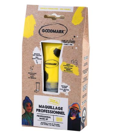 Goodmark 02080604 Aqua Make UV Pink - 20ml Professional Makeup for Carnival Stage Theater and Halloween - Bright Light-Up UV Color in Tube & Blister Card - Buy Online on GoSupps.com