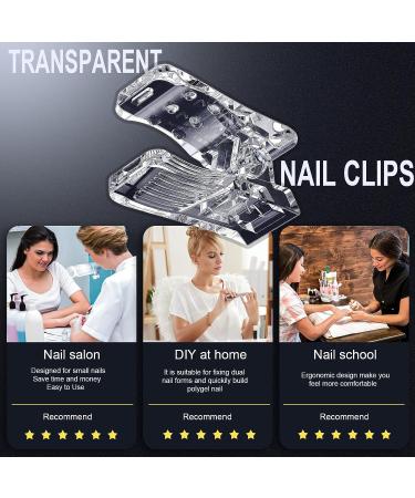 8 Pcs Nail Tips Clip for UV Builder Gel Extension - DIY Manicure Nail Art Tool - Buy Online on GoSupps.com