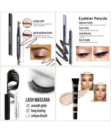 MKNZOME Professional Makeup Set with Travel Bag - Birthday Xmas Gift for Women/Girls #3 - Buy Online on GoSupps.com