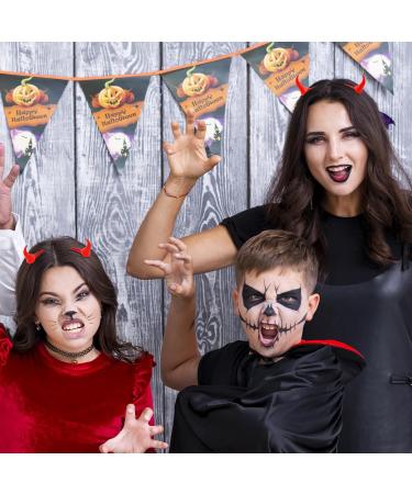 Halloween Devil Horns Hair Clips for Women Girls - Red Horn-shaped Hair Clip Barrettes Halloween Demon Devilish Cosplay Costume Hair Accessories - Buy Online on GoSupps.com