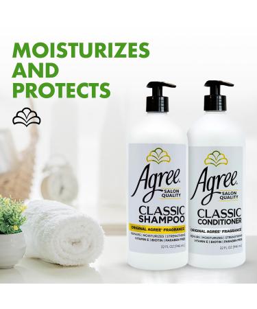 Agree Classic Shampoo & Conditioner Set - Original Fragrance 32oz | Moisturizes & Protects | Buy Internationally - Buy Online on GoSupps.com