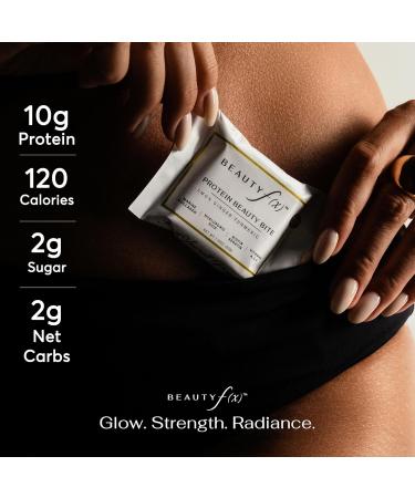 Beauty f(x) Protein Beauty Bites Collagen Bars Lemon Ginger Turmeric Collagen Protein Bars for Women 10g Protein, 110 Calories, No Added Sugar Supports Skin, Hair, and Nails - Buy Online on GoSupps.com