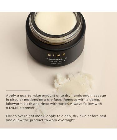 DIME Beauty Cleansing Balm Oil Makeup Remover and Face Cleanser Hydrating Eye Makeup Remover with Squalane 3.38 oz / 100 ml Cream - Buy Online on GoSupps.com