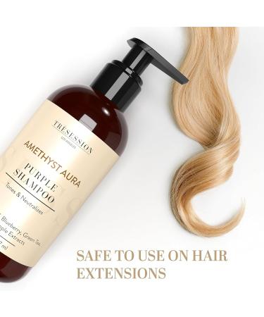 AMETHYST AURA Purple Shampoo Neutralize Yellow Tones & Brassy Brass in Blonde & Gray Hair | Sulfate & Paraben-Free | 8 FL OZ - Buy Online on GoSupps.com
