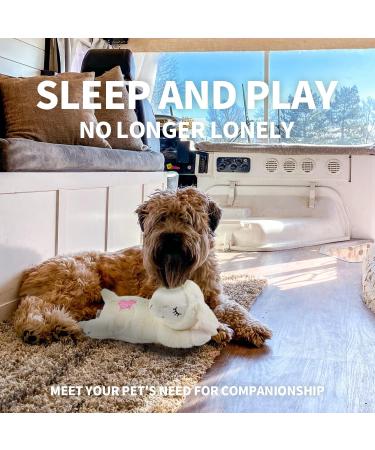 All for Paws Heartbeat Soft Toys for Dogs - Beige Sheep | Small Dog Toys for Behavioral Training & Puppy Relief - Buy Online on GoSupps.com