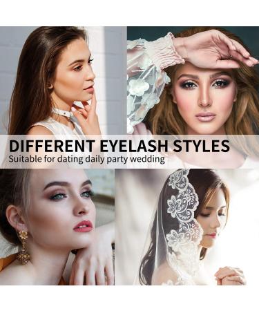 DYSILK 16 Pairs 6D Mink False Eyelashes 4 Styles | Natural & Dramatic Makeup | Wispy Volume | Reusable Handmade Lashes - Pack of 1 - Buy Online on GoSupps.com