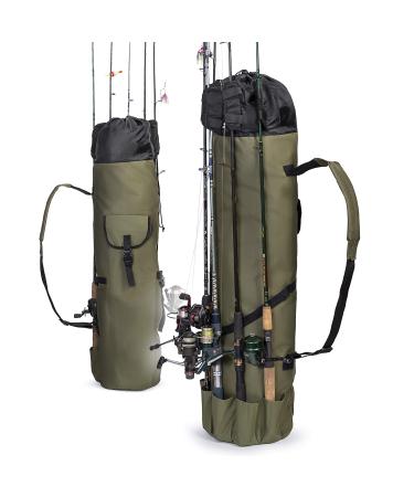 Besti Fishing Rod Organizer Bag (Portable) Shoulder Carry Home and Travel Storage | Professional Reel, Tackle, and Equipment Organization | Heavy-Duty, Water-Resistant