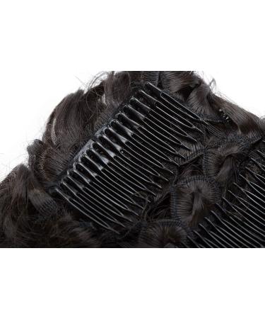 Dark Brown Messy Curly Wavy Hair Bun Extension - Clip in Comb Updo Chignon - Buy Online on GoSupps.com