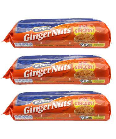 McVitie's Ginger Nut 250G Pack of 3|Packed For Zuvo