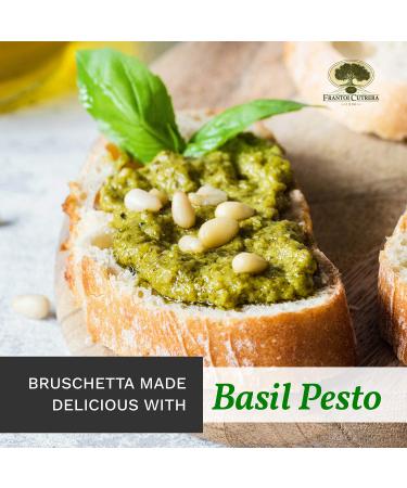 Frantoi Cutrera Classic Basil Pesto Sauce - Creamy Italian Spread with Basil, Pistachio, Almonds, and EVOO from Sicily, Italy - 6.7 oz Jar - Buy Online on GoSupps.com