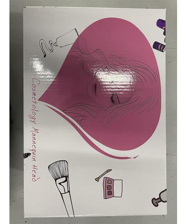 Topdirect 75cm Synthetic Hair Wig Head for Hairdressing Training | Color Gradient Violet with Holder & DIY Hairstyles Set - Buy Online on GoSupps.com