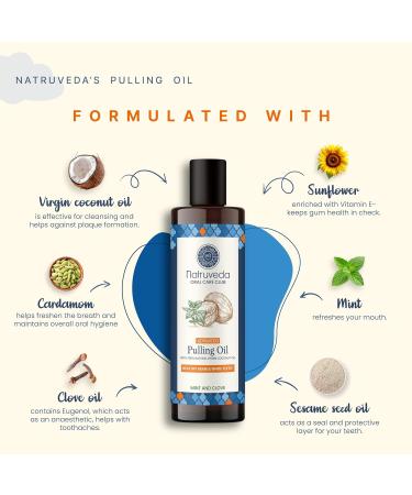 Oil Pulling | Advanced Coconut Oil Mouthwash - 10 Fl Oz Extra Virgin Coconut Oil with Mint - Healthy Gums & Strong Teeth - Best Oil Pulling Solution - Buy Online on GoSupps.com