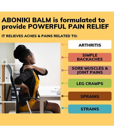 Aboniki Balm (4 Jars) - Powerful Pain Relief for Muscles & Joints. Soothes Aches & Pains, Deep Heat Comfort - Buy Online on GoSupps.com
