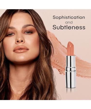 Nude Peach Lipstick - Certified Vegan & Cruelty-Free | Enriched with Vitamin E & Jojoba Oil - Buy Online on GoSupps.com