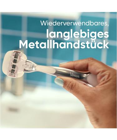 Buy Gillette Venus Comfortglide 5 Sensitive Women's Razor + 6 Replacement Blades & Shower Hanger - International Shipping Available - Buy Online on GoSupps.com