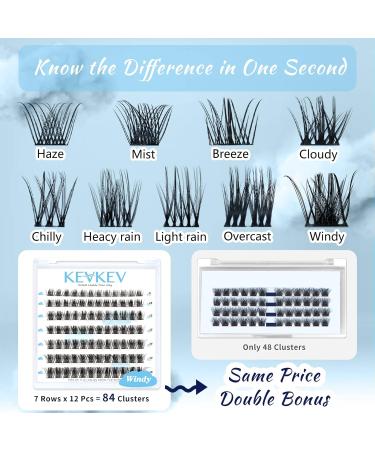 Lash Clusters 84 Pcs - DIY Cluster Eyelash Extensions - Soft and Comfortable - C-Mix (8-16mm) Windy - Buy Online on GoSupps.com