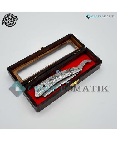 Razor Damascus Steel Men's Gift Set - High Quality Handmade Barber Razor | DBR38 | International Shipping Available - Buy Online on GoSupps.com