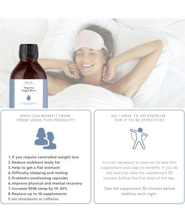 L Carnitine Thermo Night Burn: Liquid Nighttime Fat Burner for Fast Weight Loss - Caffeine-Free & Natural Formula for Women and Men - Buy Online on GoSupps.com