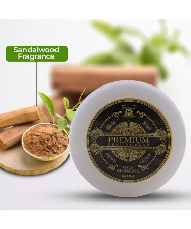 Haryali London Men's Moisturizing Shaving Soap - Rich Lather, Skin-Friendly Formula - Traditional Shave Refill - 1 Pack - Buy Online on GoSupps.com