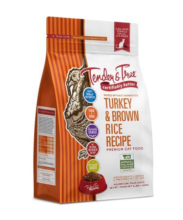 Tender & True Antibiotic-Free Turkey & Brown Rice Recipe Cat Food, 3 lb