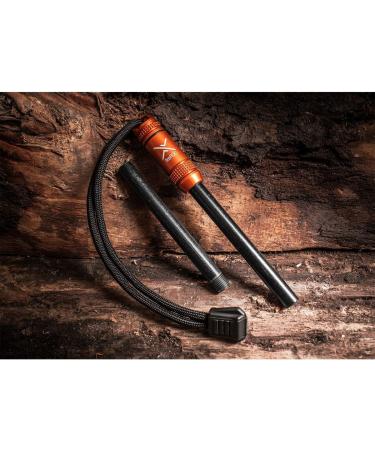 Exotac fireROD Ferrocerium Firestarter with Waterproof Ferro Rod Striker - Blaze Orange - Buy Online on GoSupps.com