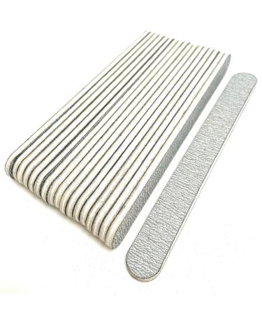 18 PCS Professional Nail File 180 Grit Double Sided Emery Board Straight Zebra Nail File Set Ideal for Acrylic & Natural Nail Art 180 Grit Straight Zebra 18