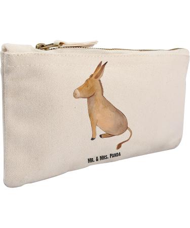 Mr. & Mrs. Panda Small Makeup Bag - Donkey Design | Cute Cosmetic Bag for Gifts & Good Mood | Animal Motifs for Happiness - Buy Online on GoSupps.com