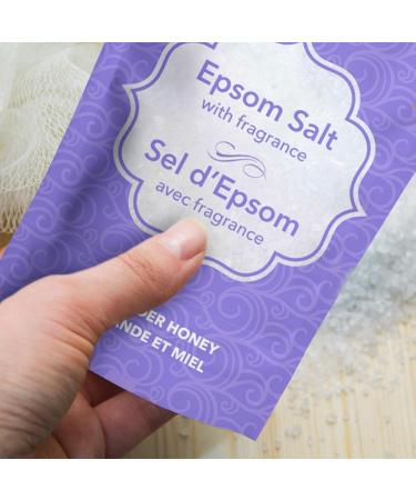 Alibi Scented Epsom Salt Bath - Honey & Lavender Epsom Salts 454G - Natural Magnesium Sulfate Crystals - Reaselable Bag 454 g (Pack of 1) - Buy Online on GoSupps.com
