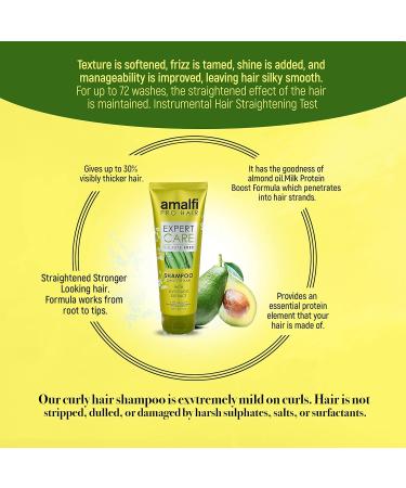 Amalfi Pro Hair Sulfate Free Shampoo with Avocado Extract - Nourishing & Gentle Formula for Daily Use - 8.5 Fl Oz - Buy Online on GoSupps.com