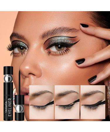Black Liquid Eyeliner | Black Eyeliner Pencils Pigmented Liquid Eyeliner Waterproof Long-Lasting Quick Drying Eyeliner Pen Create Natural Bold Eye Makeup Easy to Remove Pologmase - Buy Online on GoSupps.com