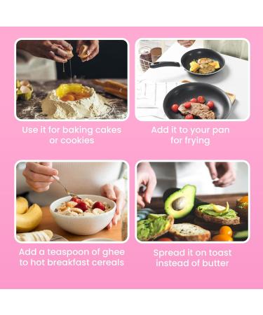 Ghee Easy Organic Ghee and Coconut Oil Blend 500g - 50% Ghee and 50% Extra Virgin Coconut Oil - 100% Organic & Pure - Lactose Free and Gluten Free Ghee Coco Blend 500g - Buy Online on GoSupps.com